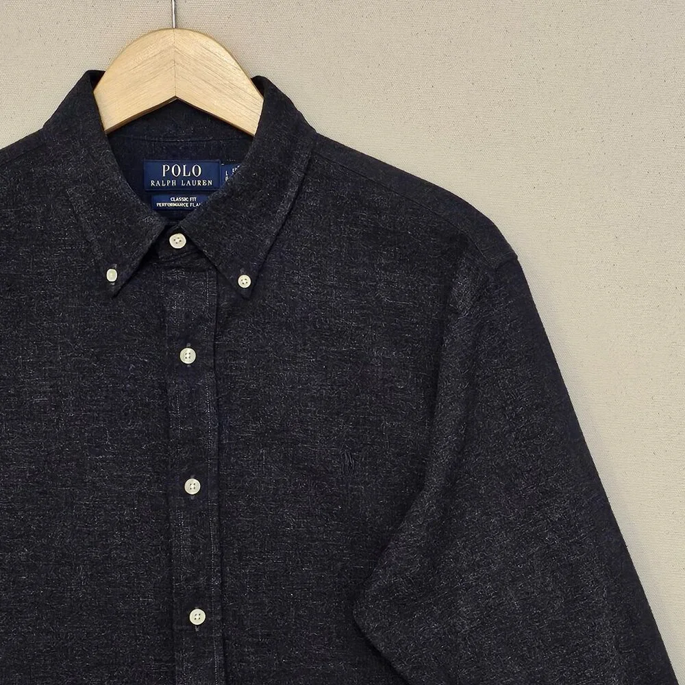 Polo Ralph Lauren Performance Flannel Classic Fit Button Down L